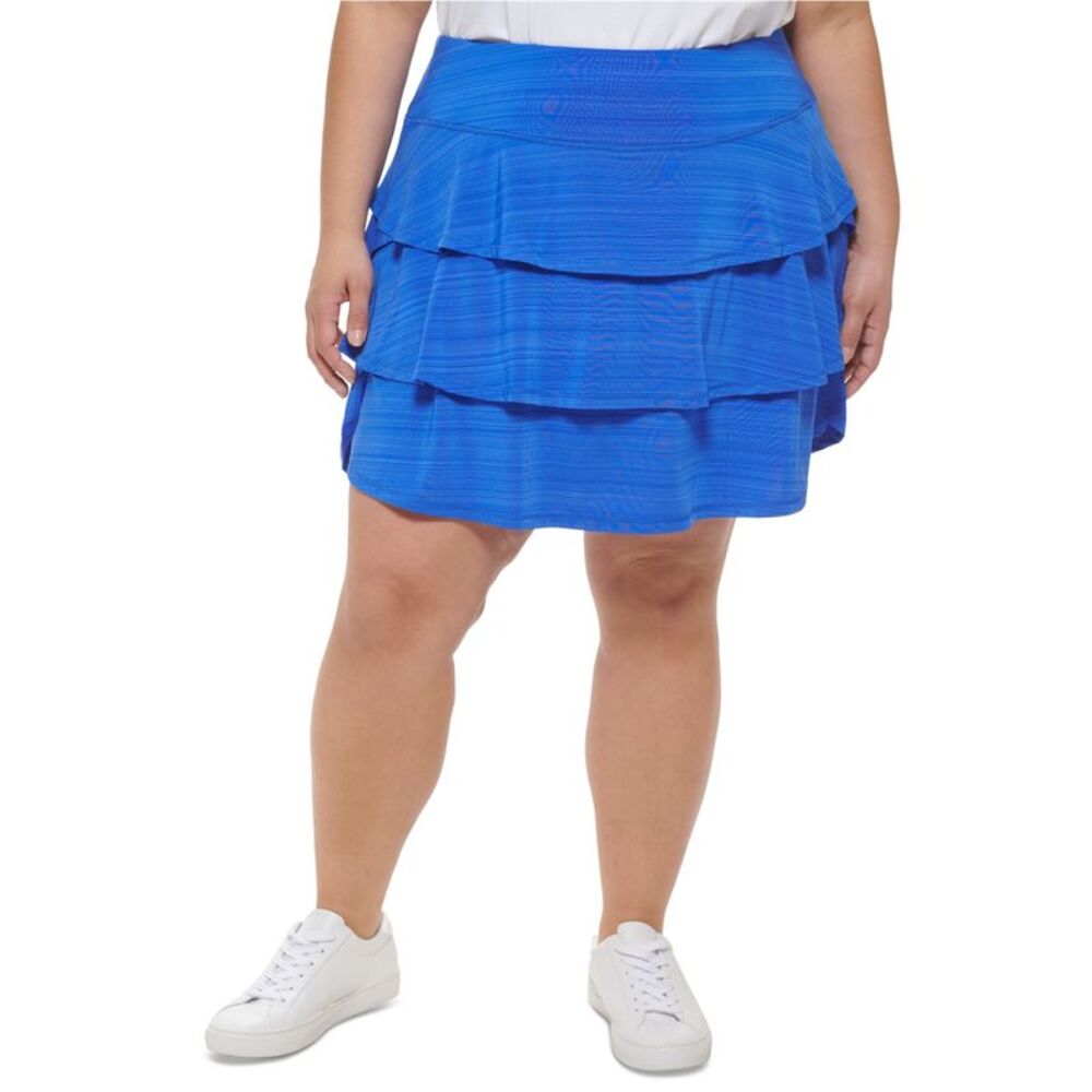 Calvin Klein Womens Plus Size Ruffled Sport Skirt, NWT